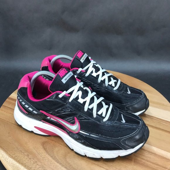 Nike Shoes - Nike Initiator Black Pink Mesh Running Shoes Low Top Lace Up Womens Size 12